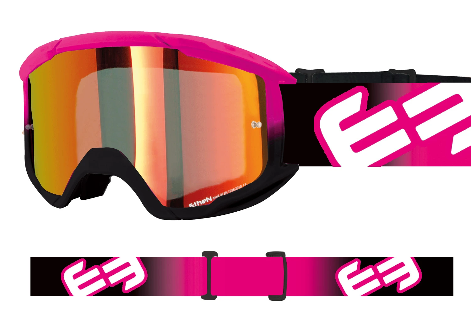 06 Evolution Top Sfumato Nero / Fucsia