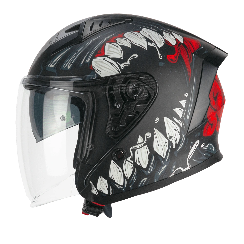 127X Deep Freaker Nero Rosso Opaco